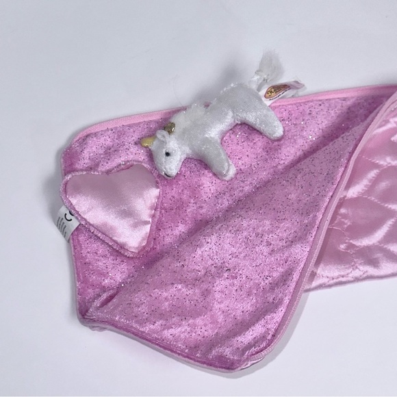 Only Hearts Club Princess Pink Sparkly Sleeping Bag Pillow Unicorn Plush RARE - Picture 2 of 8